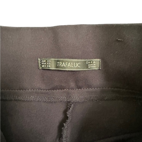 Zara Trafaluc Deep Dark Blue Stretchy Size Zipper Pants Size XS - Picture 12 of 16
